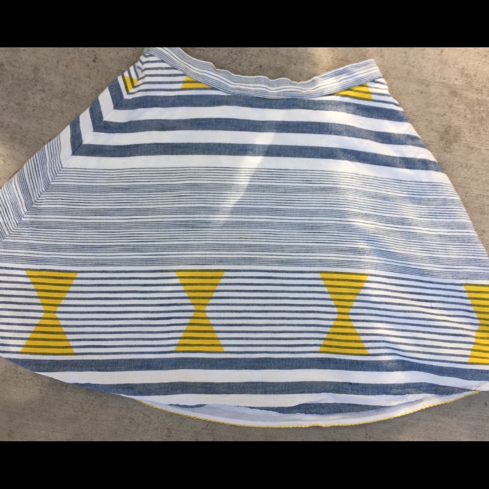 Anthropologie Striped A-Line Skirt by Tracy Reese